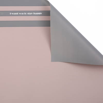 MYHC-22 57×57cm (±2cm) Tek Taraflı Kenarlı Yatay Sedefli Film Çiçek Ambalaj Kağıdı
