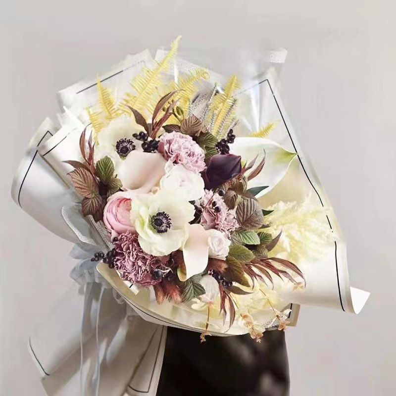 MYHC-39 Hafızalı Fotoğraf Çerçevesi 57×57cm (±2cm) Su Geçirmez Çiçek Ambalaj Kağıdı