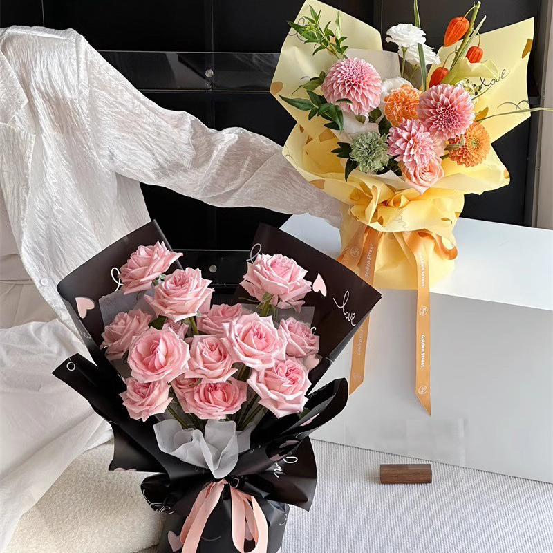 MYHC-75 6 Renk 57×57cm (±2cm) Mat Çiçek Ambalaj Filmi